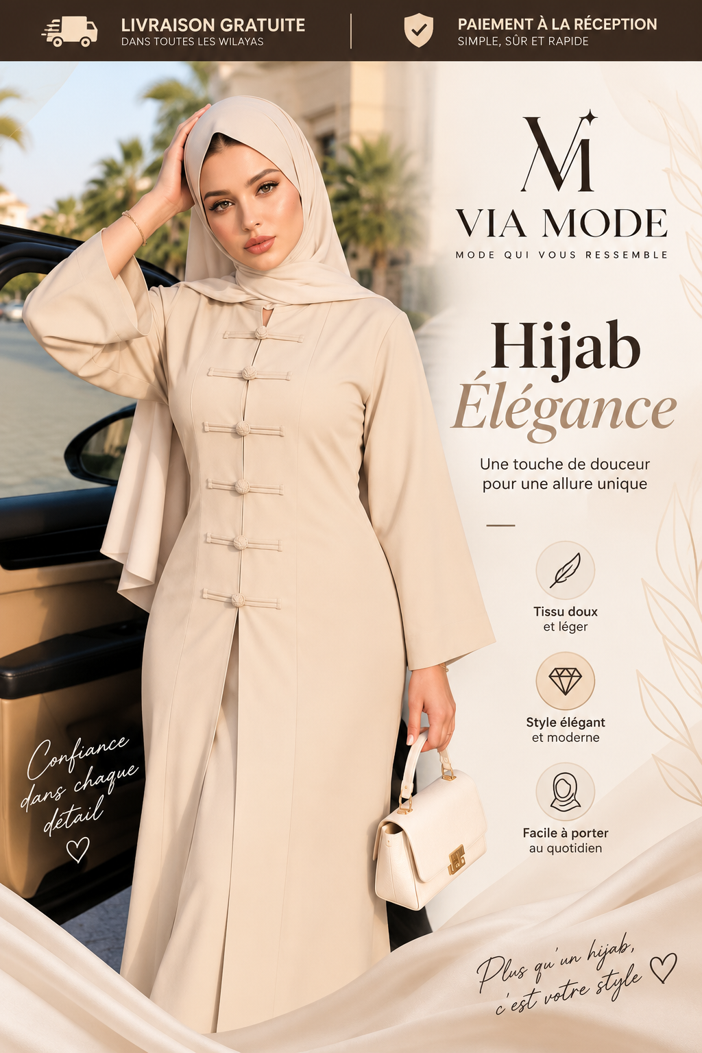 حجاب أناقة راقية – Hijab Élégance