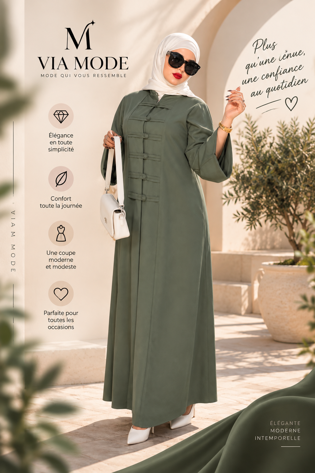 حجاب أناقة راقية – Hijab Élégance